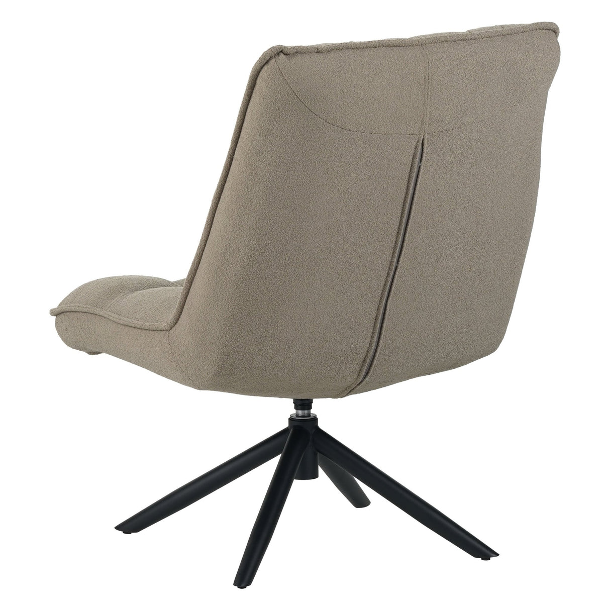 Draaifauteuil Yuki bouclé taupe