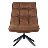 Draaifauteuil Yuki ecoleer cognac