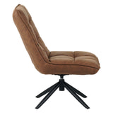 Draaifauteuil Yuki ecoleer cognac