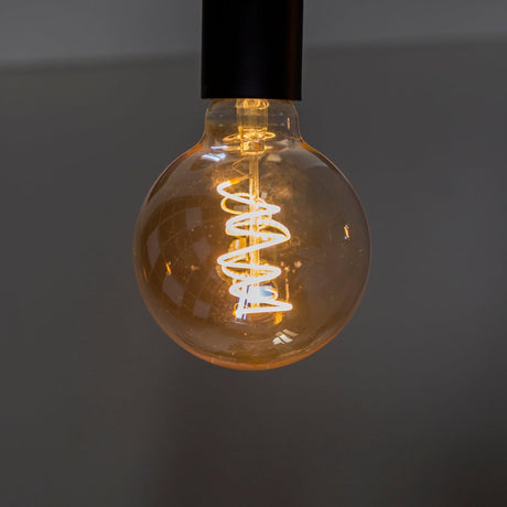 Light source LED filament Bol Ø9.5 amber-colored