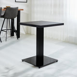 Bistrotafels - Bistrotafel Robin vierkant melamine zwart - Dimehouse