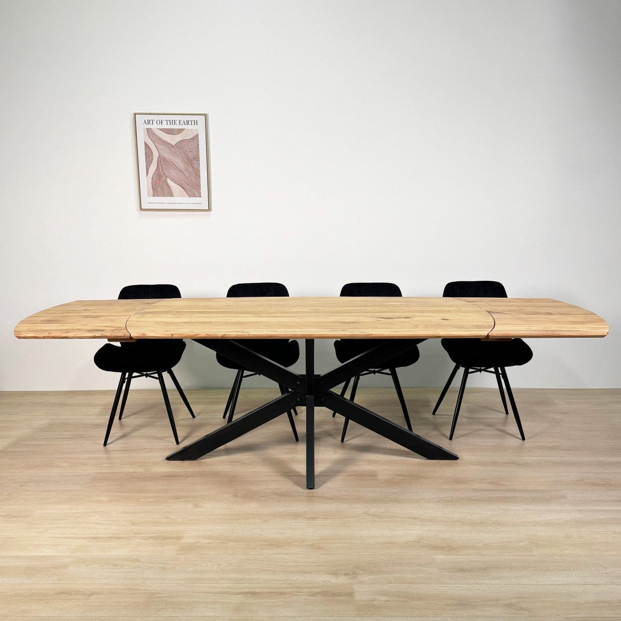 Eettafels - Uitschuifbare Eettafel Mack Deens Ovaal Acaciahout 175 - 275x90 cm - Dimehouse