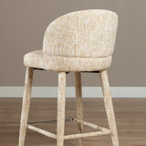 Bar stool Charlie chenille beige 69 cm - image 2