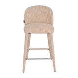 Bar stool Charlie chenille beige 69 cm - image 9