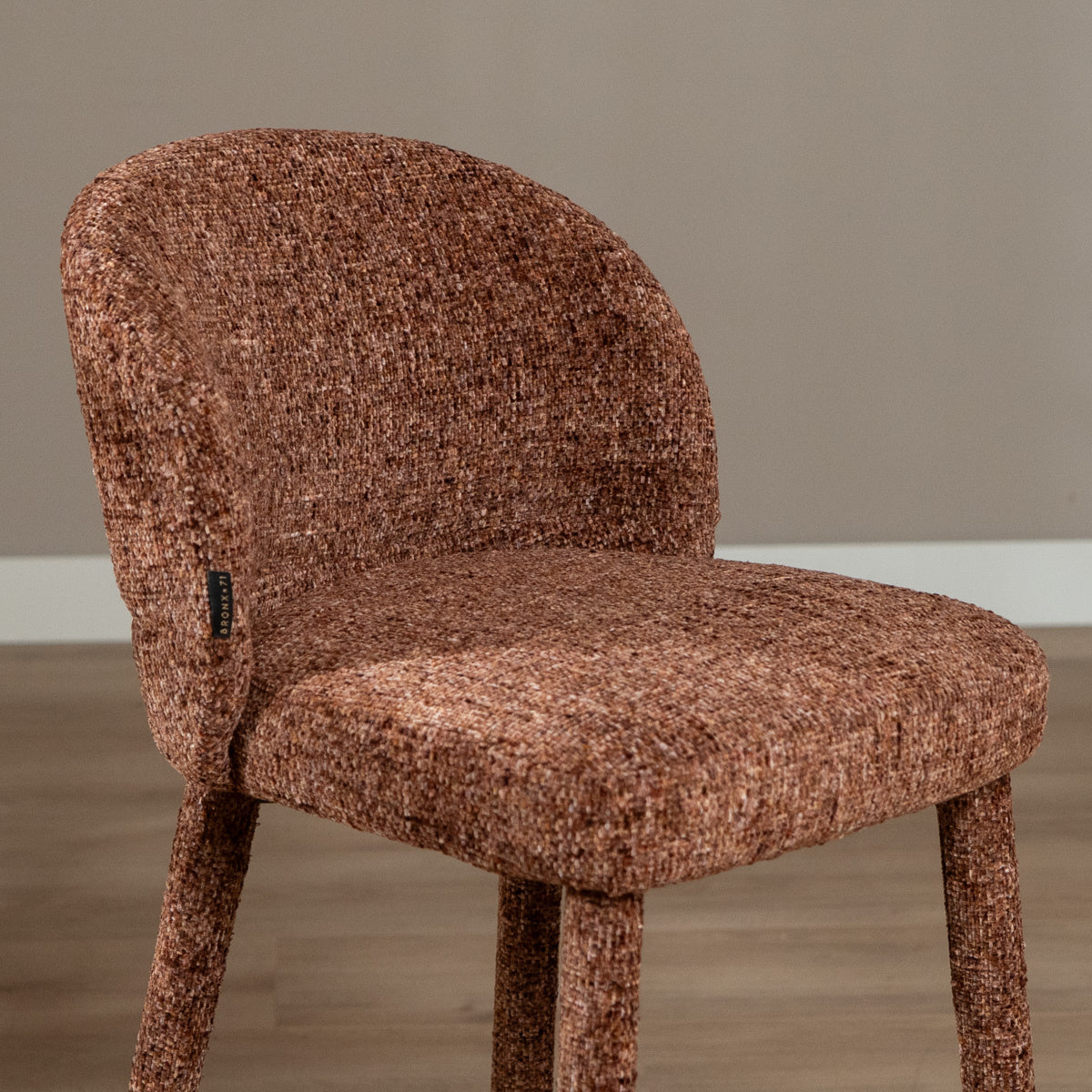 Bar stool Charlie chenille copper 69 cm - image 5