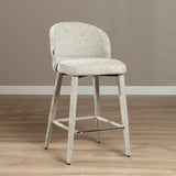 Bar stool Charlie chenille taupe 69 cm - image 3