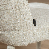 Bar stool Charlie chenille taupe 69 cm - image 1