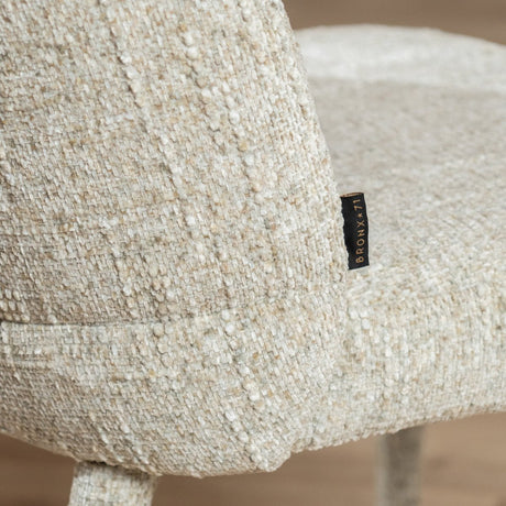 Bar stool Charlie chenille taupe 69 cm - image 1