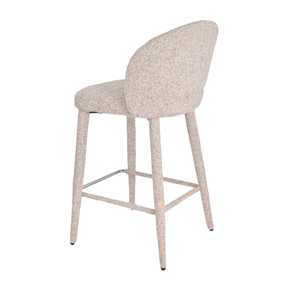 Bar stool Charlie chenille taupe 69 cm - image 12