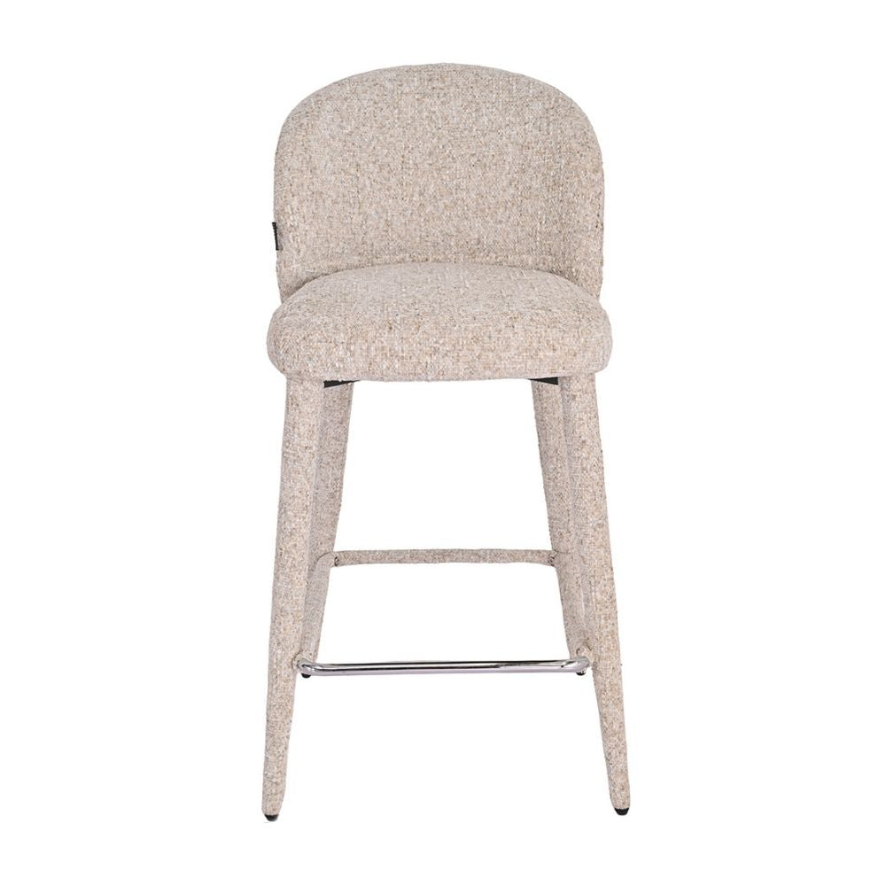 Bar stool Charlie chenille taupe 69 cm - image 10