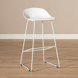 Bar stool Ellen white Scandinavian design 76 cm - image 2