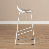 Bar stool Ellen white Scandinavian design 76 cm - image 4