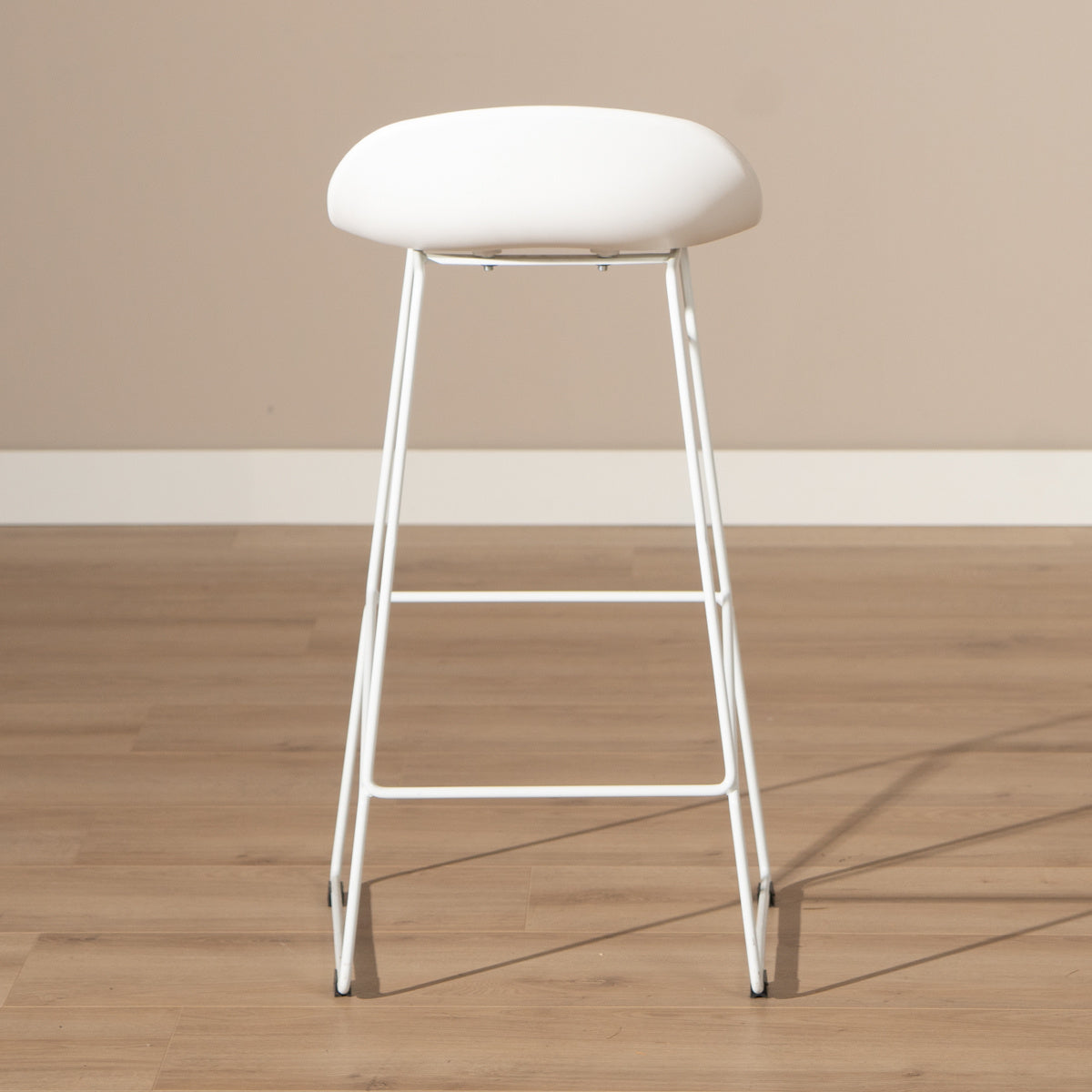 Bar stool Ellen white Scandinavian design 76 cm - image 1