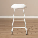 Bar stool Ellen white Scandinavian design 76 cm - image 1
