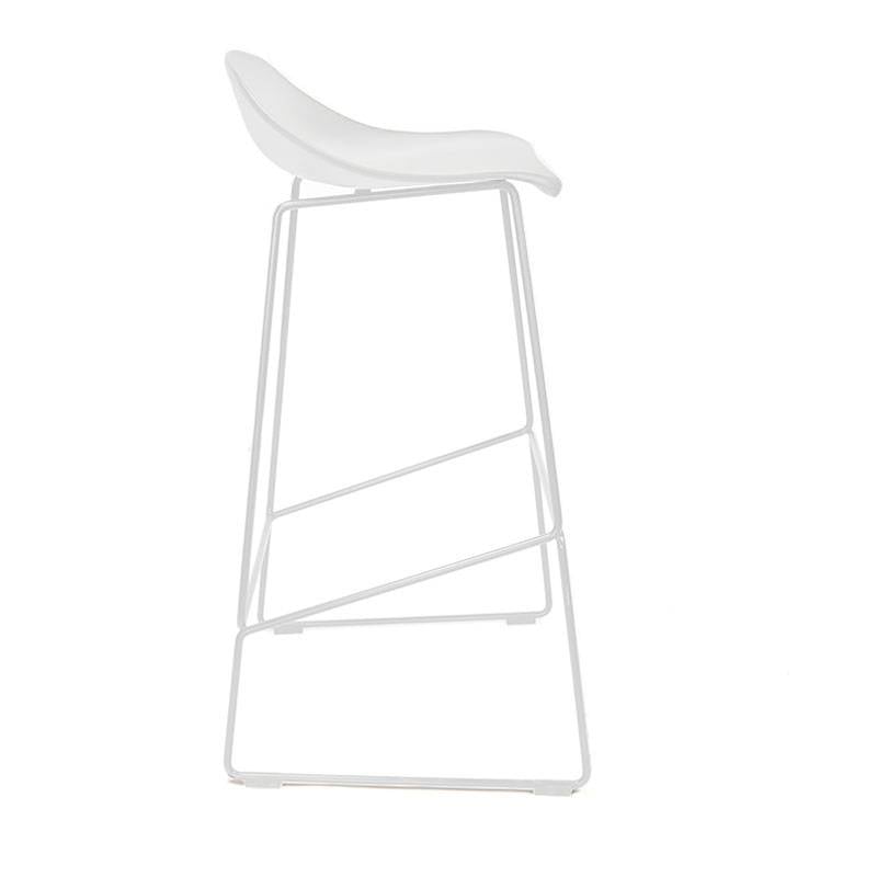 Bar stool Ellen white Scandinavian design 76 cm - image 8