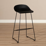 Bar stool Ellen black Scandinavian design 76 cm - image 1