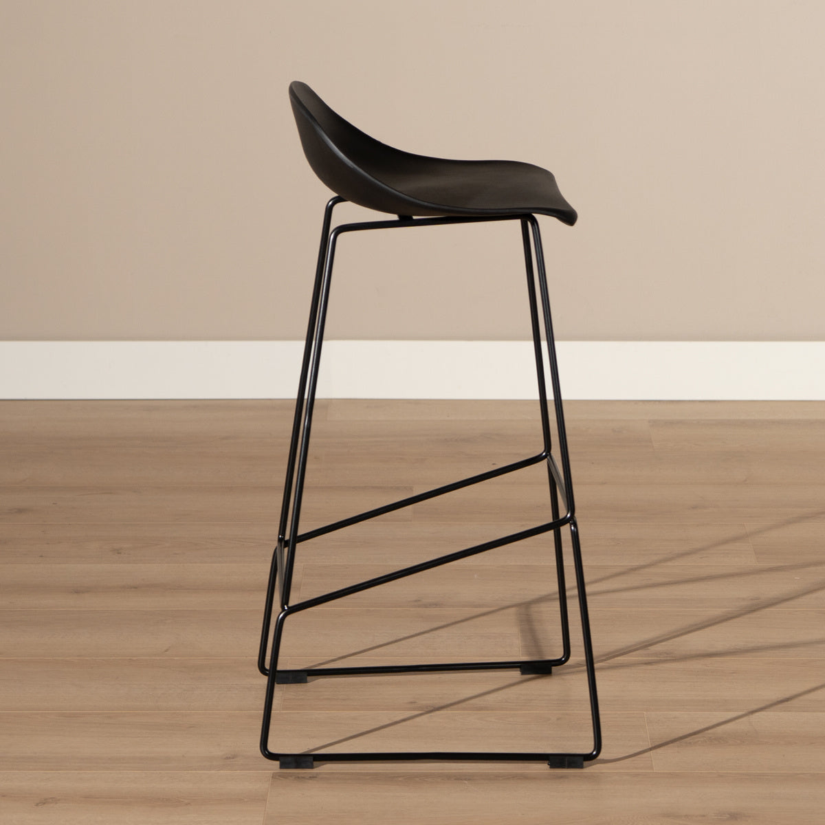 Bar stool Ellen black Scandinavian design 76 cm - image 3
