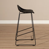 Bar stool Ellen black Scandinavian design 76 cm - image 3