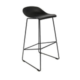 Bar stool Ellen black Scandinavian design 76 cm - image 5
