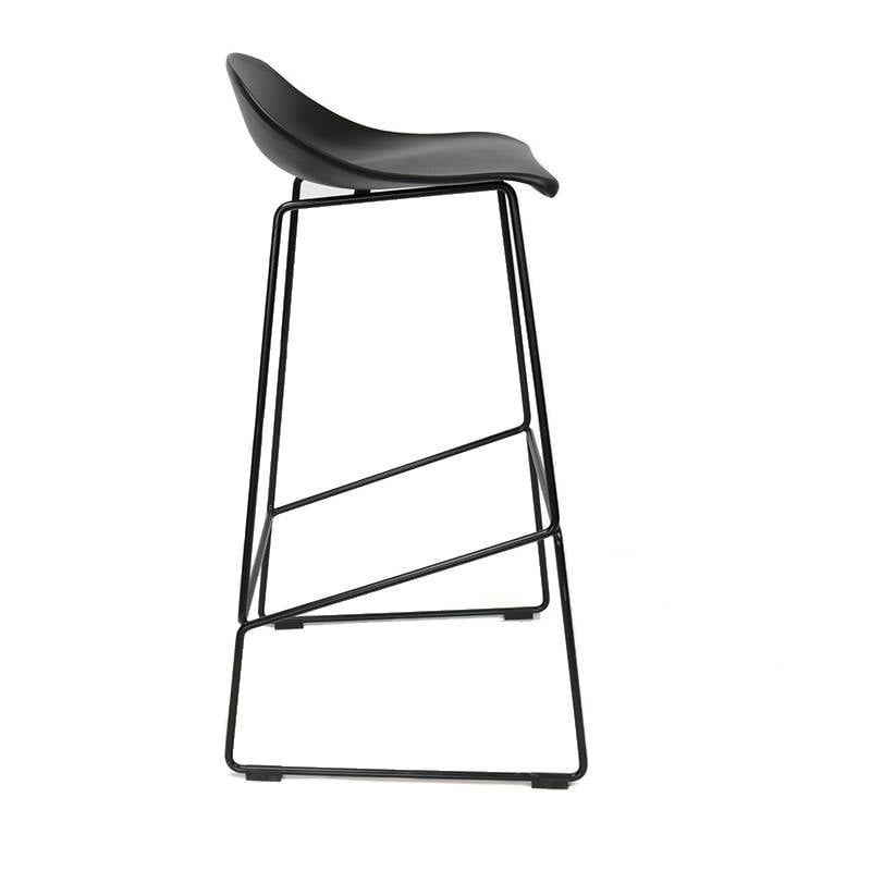 Bar stool Ellen black Scandinavian design 76 cm - image 7