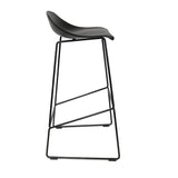 Bar stool Ellen black Scandinavian design 76 cm - image 7