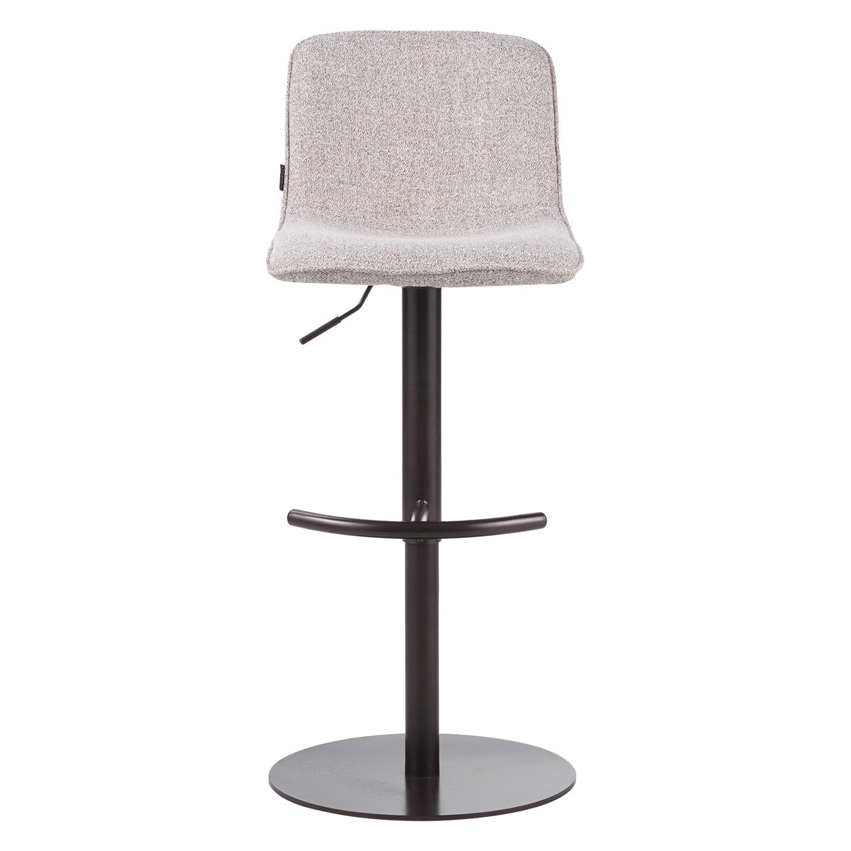 Bar stool Jack mixed fabric off white/brown 60-82 cm mixed 45 cm wide