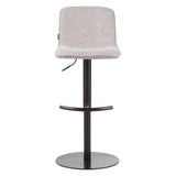 Bar stool Jack mixed fabric off white/brown 60-82 cm mixed 45 cm wide
