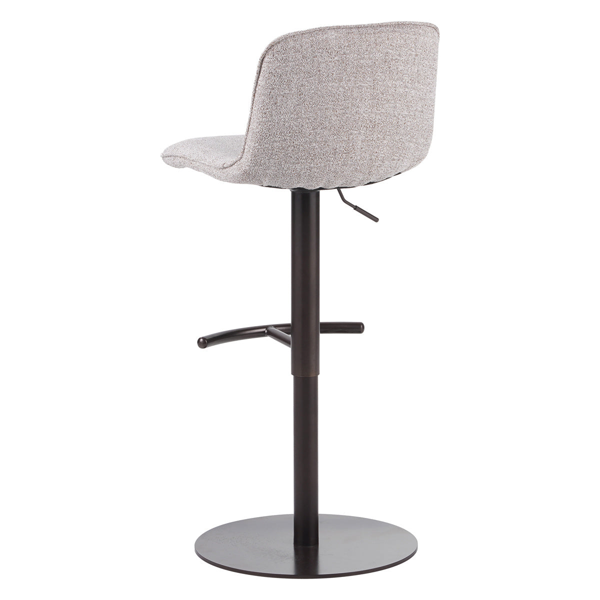 Bar stool Jack mixed fabric off white/brown 60-82 cm mixed 45 cm wide