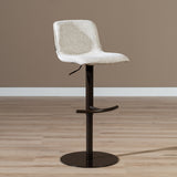 Bar stool Jack mixed fabric off white/brown 60-82 cm mixed 45 cm wide