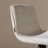 Bar stool Jack mixed fabric off white/brown 60-82 cm mixed 45 cm wide