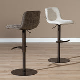 Bar stool Jack mixed fabric off white/brown 60-82 cm mixed 45 cm wide