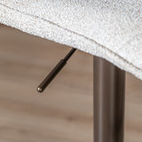 Bar stool Jack mixed fabric off white/brown 60-82 cm mixed 45 cm wide