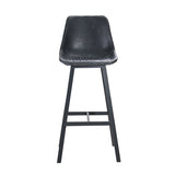 Industrial bar stool Lauren anthracite PU leather 76 cm - image 6
