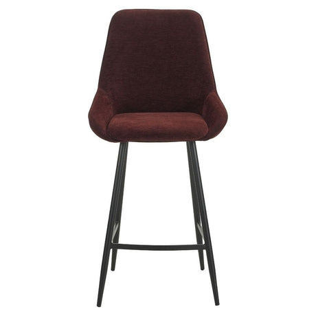 Barkruk Lynn velvet paars 71 cm