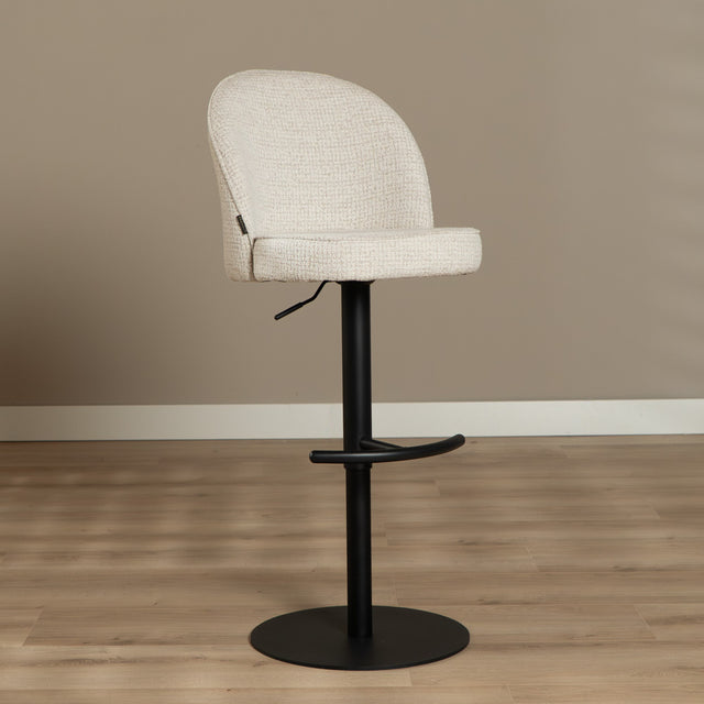 Bar stool Odin mixed fabric beige 63-83 cm mixed 48 cm wide