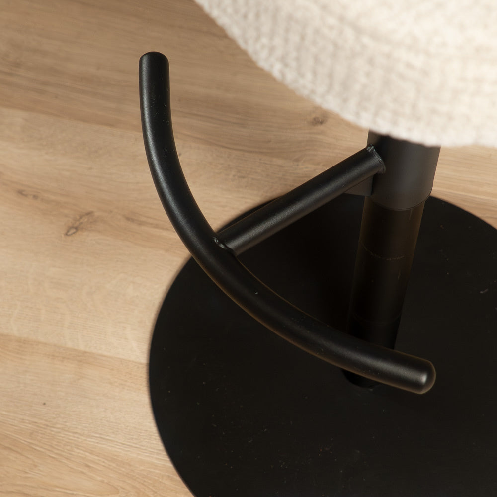 Bar stool Odin mixed fabric beige 63-83 cm mixed 48 cm wide