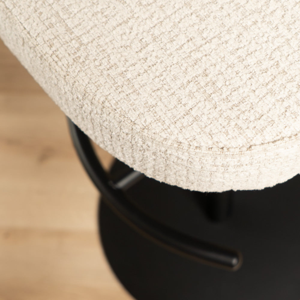 Bar stool Odin mixed fabric beige 63-83 cm mixed 48 cm wide