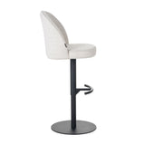 Bar stool Odin mixed fabric beige 63-83 cm mixed 48 cm wide