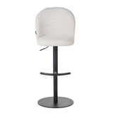 Bar stool Odin mixed fabric beige 63-83 cm mixed 48 cm wide