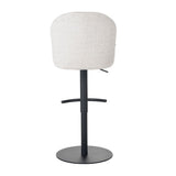 Bar stool Odin mixed fabric beige 63-83 cm mixed 48 cm wide