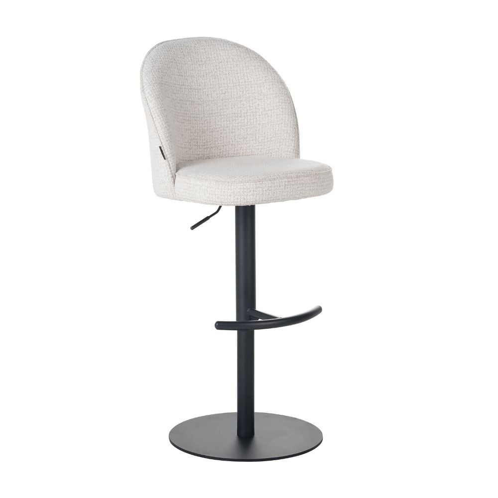 Bar stool Odin mixed fabric beige 63-83 cm mixed 48 cm wide