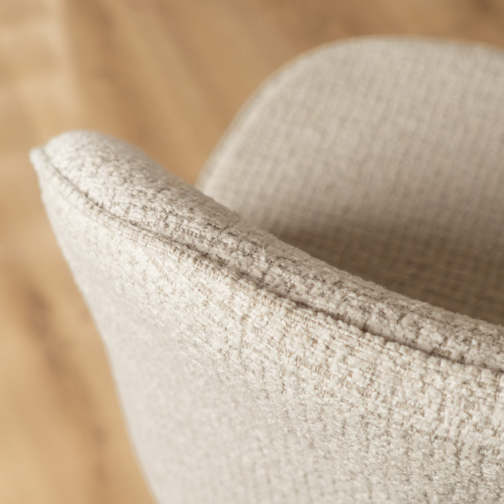 Bar stool Odin mixed fabric beige 63-83 cm mixed 48 cm wide