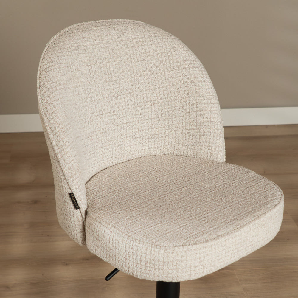 Bar stool Odin mixed fabric beige 63-83 cm mixed 48 cm wide