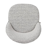 Bar stool Odin mixed fabric off white/black 63-83 cm mixed 48 cm wide