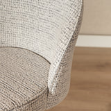 Bar stool Odin mixed fabric off white/black 63-83 cm mixed 48 cm wide