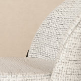 Bar stool Odin mixed fabric off white/black 63-83 cm mixed 48 cm wide
