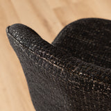 Bar stool Odin mottled fabric black 63-83 cm mottled 48 cm wide