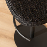Bar stool Odin mottled fabric black 63-83 cm mottled 48 cm wide
