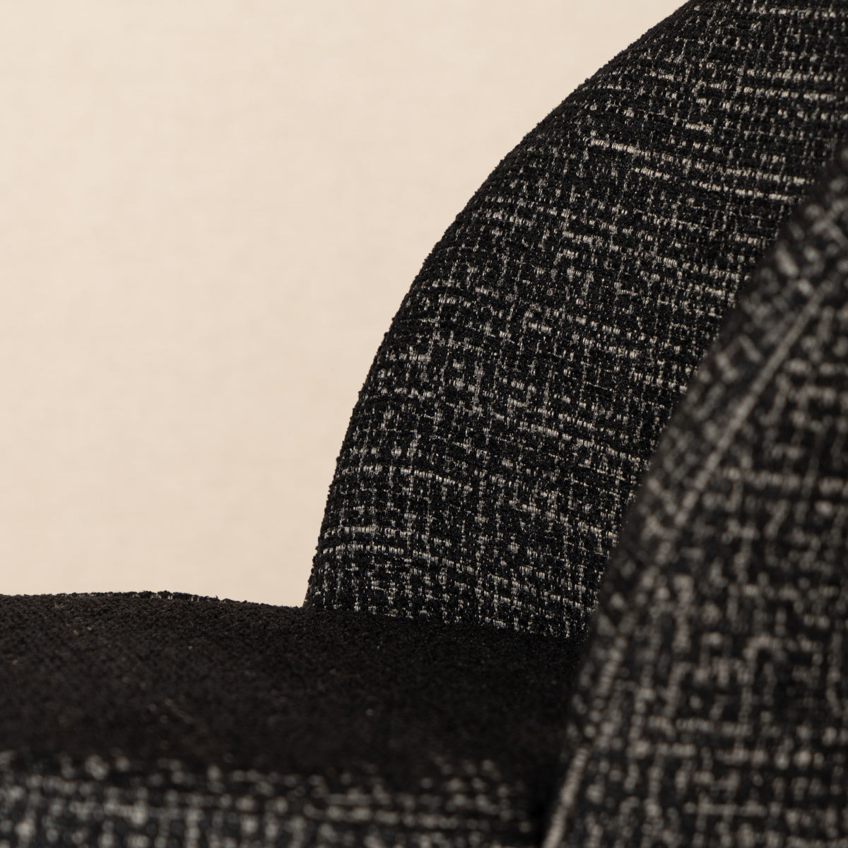 Bar stool Odin mottled fabric black 63-83 cm mottled 48 cm wide
