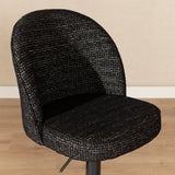 Bar stool Odin mottled fabric black 63-83 cm mottled 48 cm wide